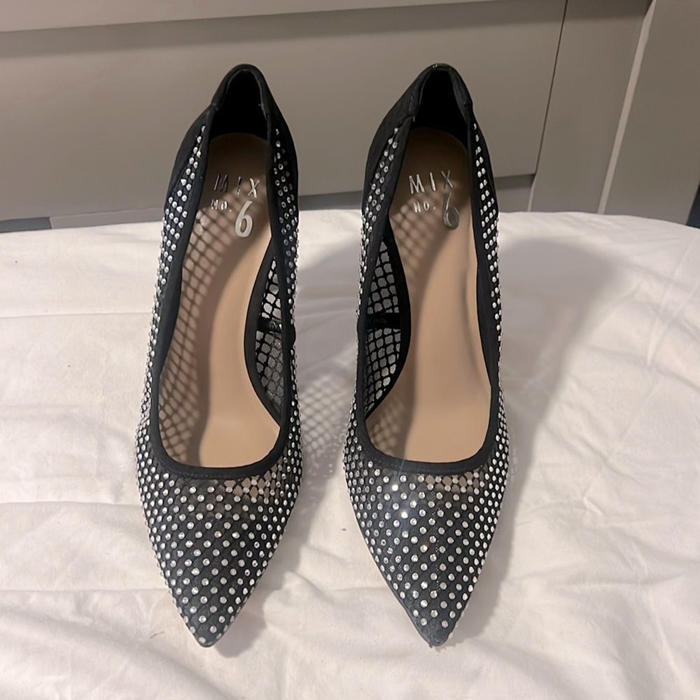Mix no 6 black party heels